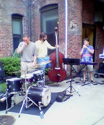Photo of the Harry Miller Trio at Essex Phoenix Mill Barbeque